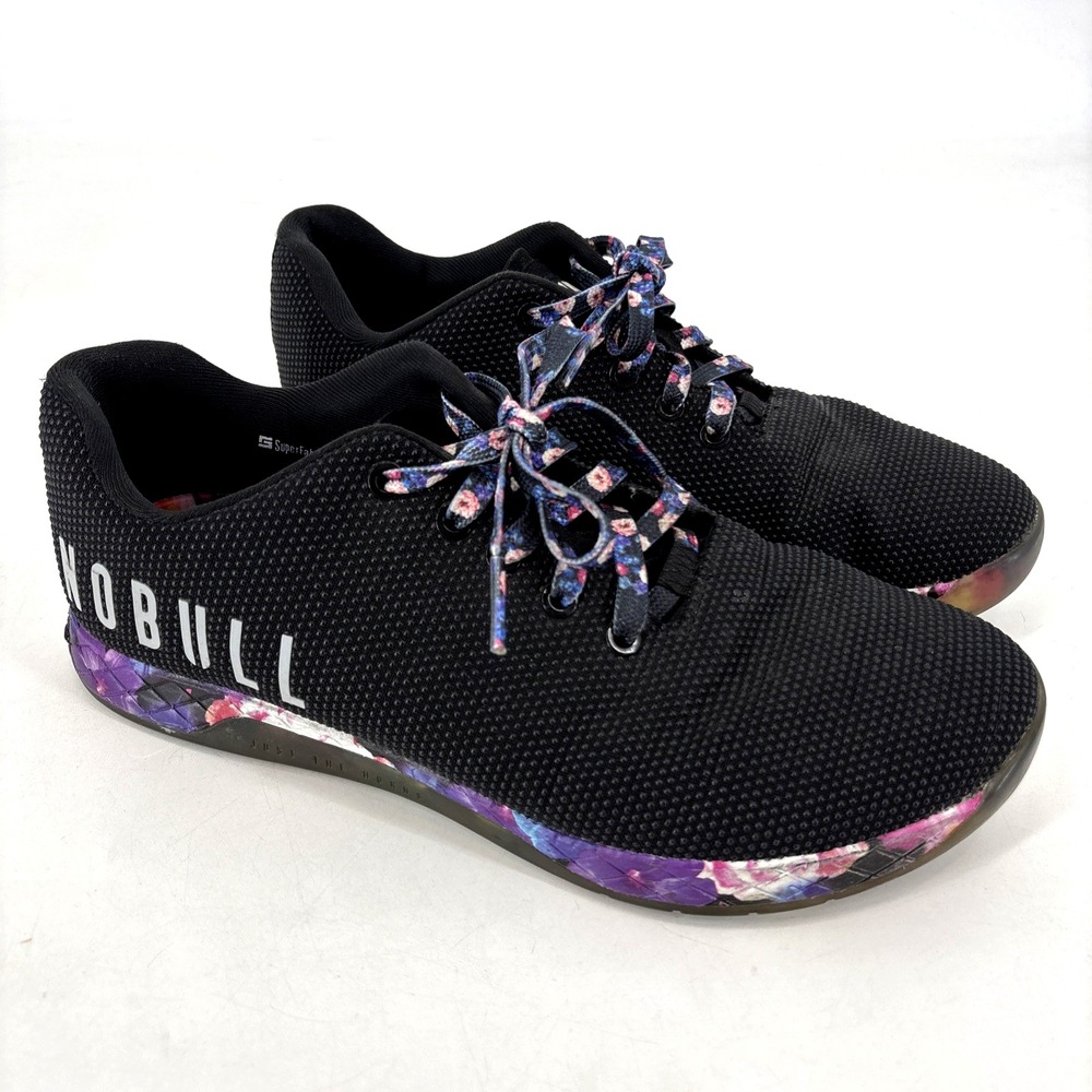NOBULL Trainer Athletic Shoes Crossfit‎ Training Black Floral Women's 11.5